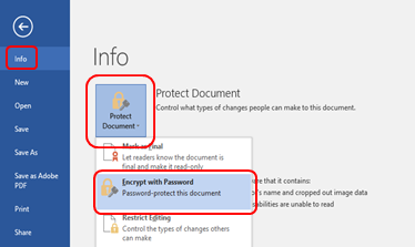 How to protect a document